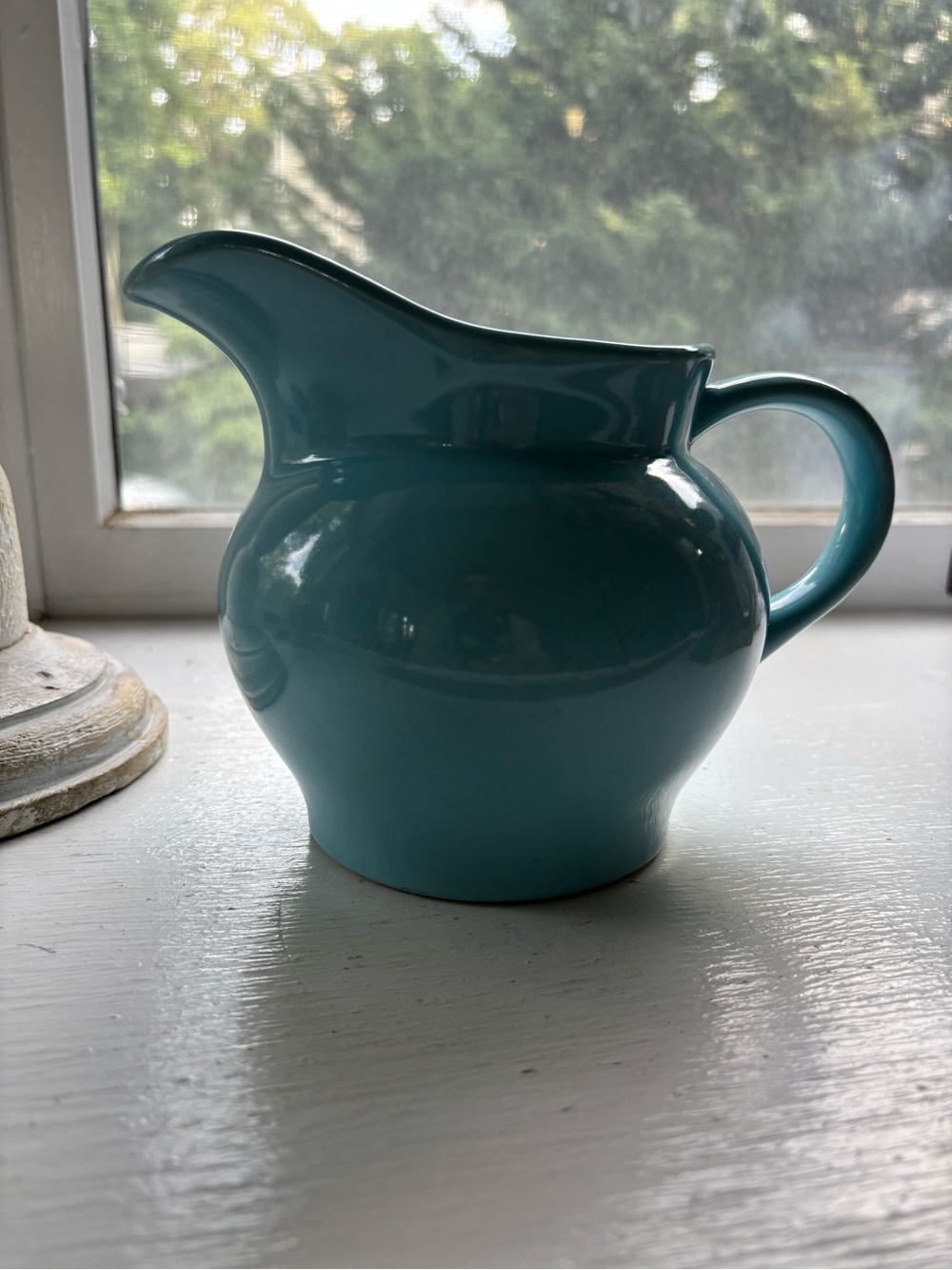 Teal Ceramic Pitcher - Home Kitchen Water & Beverage Server